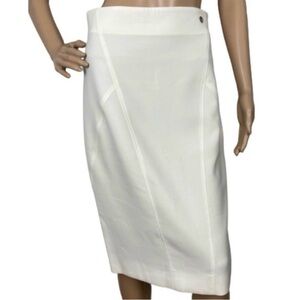 VERSACE COLLECTION WHITE PENCIL SKIRT